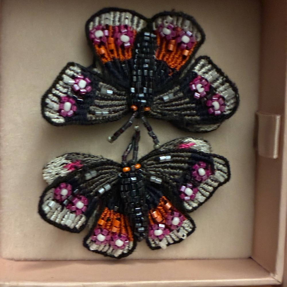 Mignonne Gavigan Beaded Butterflu Earrings - Picture 2 of 5
